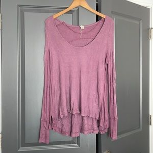 We the Free Purple Waffle Knit Sweater